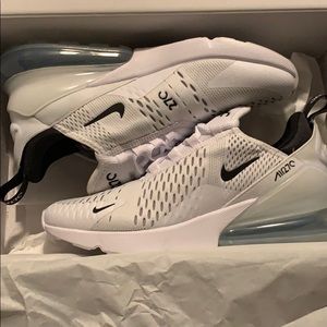 All white Air Max 270